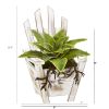 Sanseveria Artificial Plant with Roots in Chair Planter