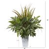 Mix Greens Artificial Plant in Planter