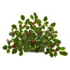 Variegated Holly with Berries Ledge Plant (Real Touch)