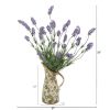 Lavender Artificial Plant in Floral Pitcher