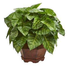 Taro Artificial Plant in Decorative Planter