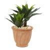 Double Agave Artificial Plant in Terra Cotta Planter