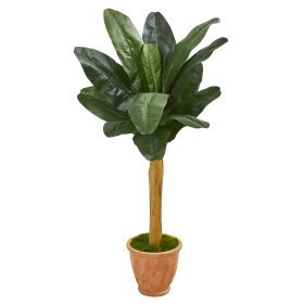 Banana Artificial Tree in Terra Cotta Planter