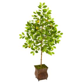 Lemon Artificial Tree in Decorative Planter