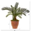 Cycas Artificial Plant in Orange Planter