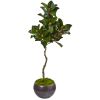 Magnolia Artificial Tree in Metal Bowl
