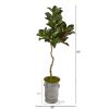 Magnolia Artificial Tree in Vintage Metal Planter