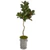 Magnolia Artificial Tree in Vintage Metal Planter