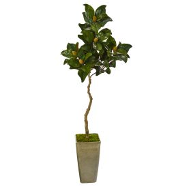 Magnolia Artificial Tree in Green Planter