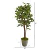 Fig Artificial Tree in Green Planter