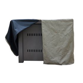 AZ Patio Heaters Square Fire Pit Commercial Cover  Tan