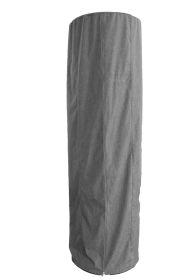 AZ Patio Heaters Round Glass Tube HeaterCommercial Cover  Gray