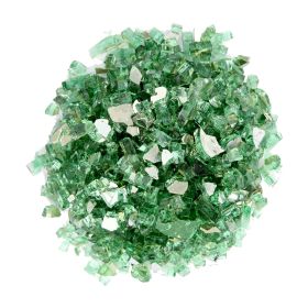 AZ Patio Heaters Reflective Fire Pit Fire Glass - Green