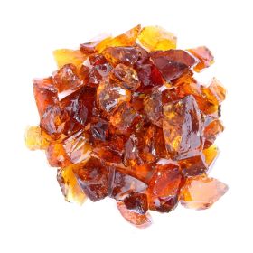 AZ Patio Heaters 20lbs Recycled Fire Pit Fire Glass - Amber