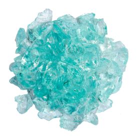 AZ Patio Heaters 20lbs Recycled Fire Pit Fire Glass - Aqua