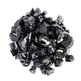 AZ Patio Heaters 20lbs Recycled Fire Pit Fire Glass - Black
