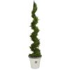 Cypress Artificial Spiral Tree in Decorative Planter