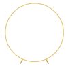 7.3FT Metal Round Balloon Arch Reusable Circle Backdrop Stand Large Wedding Party Arch Frame with Balloon Tools for Wedding Birthday Party Photo Backg