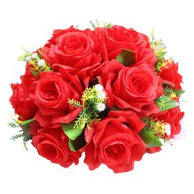 Gold/Silver Wedding Candle Holders Decor Table Centerpiece Pillar Flower Vase Rack Stand Road Lead Floral Bouquet Party Supplies - Red - China