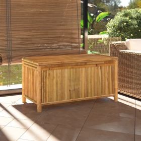 Patio Storage Box 43.3"x20.5"x21.7" Bamboo - Brown