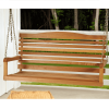 4 foot Honey Brown Mahogany Hardwood Swing Seats 1-2 People 901678 - Honey Brown Stain