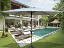 6 x 9ft Patio Umbrella Outdoor Waterproof Umbrella with Crank and Push Button Tilt without flap for Garden Backyard Pool Swimming Pool Market - as Pic