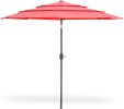 Portable Patio Umbrella Outdoor Market Tilt Umbrella with Easy Tilt Adjustment - KM3844