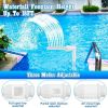Waterfall Swimming Pool Fountain Fish Pond Waterfall Fountain Adjustable Pool Decoration Cooling Spray For Yard - double head - China