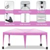 10'x20' EZ Pop Up Canopy Outdoor Portable Party Folding Tent with 6 Removable Sidewalls + Carry Bag + 4pcs Weight Bag - as Pic