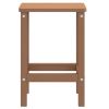 Patio Adirondack Table Brown 15"x15"x18.1" HDPE - Brown