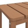 Patio Adirondack Table Brown 15"x15"x18.1" HDPE - Brown