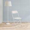 4pcs Injection Molding Classic Garden Plastic Folding Chair White - as picture