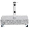 Umbrella Base Light Gray 17.7"x9.8"x3.3" Granite - Grey