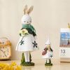 Cute Resin Rabbit Table Ornament Standing Rabbits Bunny Decorations Easter Party Home Garden Wedding Ornament Happy Easter Decor - 29 CM-C - CN