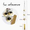 Chinese Metal Wind Chimes Outdoor Feng Shui Bells Hanging Three Layers House Protection Money Attracting Store Door Bell - Default
