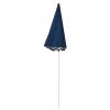 Outdoor Parasol with Steel Pole Blue 70.9" - Blue