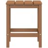 Patio Adirondack Table Brown 15"x15"x18.1" HDPE - Brown