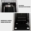Bosonshop Outdoor Patio Heater, Pyramid Standing Gas LP Propane Heater With Wheels 89 Inches Tall 42000 BTU For Commercial Courtyard (Black) - KM3767