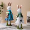 Cute Resin Rabbit Table Ornament Standing Rabbits Bunny Decorations Easter Party Home Garden Wedding Ornament Happy Easter Decor - 29 CM-C - CN