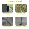 10'x20' EZ Pop Up Canopy Outdoor Portable Party Folding Tent with 6 Removable Sidewalls + Carry Bag + 6 pcs Weight Bag Beige Grey - as Pic
