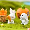4pcs Little White Rabbit Table Decoration Ornament Easter Decoration Party Decoration - White