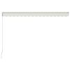 Manual Retractable Awning 157.5"x118.1" Cream - Cream