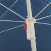 Outdoor Parasol with Steel Pole Blue 70.9" - Blue