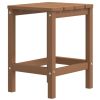 Patio Adirondack Table Brown 15"x15"x18.1" HDPE - Brown