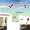3*6m Non-Cloth PE Cloth Plastic Sprayed Iron Pipe Outdoor Party Tent White - as picture