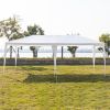 3*6m Non-Cloth PE Cloth Plastic Sprayed Iron Pipe Outdoor Party Tent White - as picture
