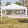 3*6m Non-Cloth PE Cloth Plastic Sprayed Iron Pipe Outdoor Party Tent White - as picture