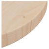 Table Top Ø11.8"x1" Solid Wood Pine - Brown