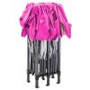 10'x20' EZ Pop Up Canopy Outdoor Portable Party Folding Tent with 6 Removable Sidewalls + Carry Bag + 6pcs Weight Bag Beige Pink - as Pic