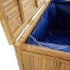 Patio Storage Box 43.3"x20.5"x21.7" Bamboo - Brown